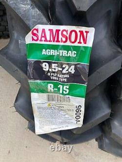 1 New R-1 Tire & 1 Tube 9.5 24 Samson Tractor Tread 8 ply TT Farm 9.5x24