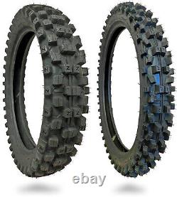 110/100/18 and 80/100-21 WIG Racing Motocross Tires and Inner Tubes Combo