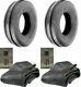 2- 6.00-16,600X16,600-16 8 PLY RIB DISC, WAGON LRD Farm Tractor Tires withTubes