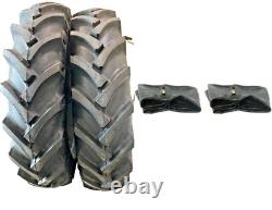 2- 9.5/24 9.5-24 9.5x24 R1 8 ply tractor tires withtubes
