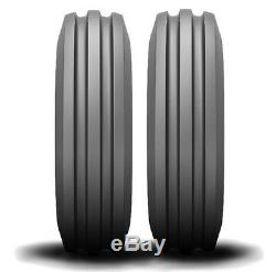 2 New 4.00-8 4 ply 3-Rib Front Garden Tractor Tires Tubes & Wheels Kit C-2