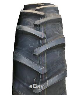 2 New Tires 13.6 28 Harvest King R-1 Tractor Rear 8 ply Tube Type 13.6x28