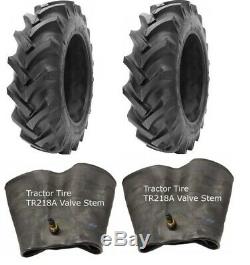 2 New Tractor Tires & 2 Tubes 12.4 36 GTK R1 8 ply TubeType 12.4x36 12.4-36 FS