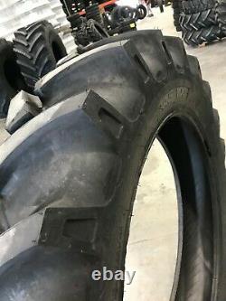 2 New Tractor Tires & 2 Tubes 13.6 24 GTK R1 8 ply TubeType 13.6x24 FS