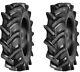 2 (TWO)- 11.2-28 Tractor Tires R-1 8 Ply AG Tractor HD Tires 11.2 28 W Tubes