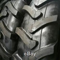 (2-Tires) 14.9-24 10 PLY R1 Rear Backhoe Industrial Tractor TIRES+TUBES 14.9x24
