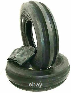(2) Two- New 650-16 Front Tri Rib 6ply Tractor Tires Withtubes