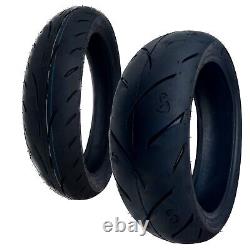 200/55-17 MMT Rear Back Motorcycle Tire 200/55ZR17 + FREE 120/70-17 FRONT TIRE