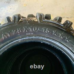 (4) Used MotoSport EFX Moto MTC 28x10-15 ATV/UTV Tires & 2 Tubes Good Tread
