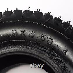 4 pack 9x3.50-4 4 Ply Tire & Tube for Lawn Mower Tires 9x3.5-4 9x3.5x4