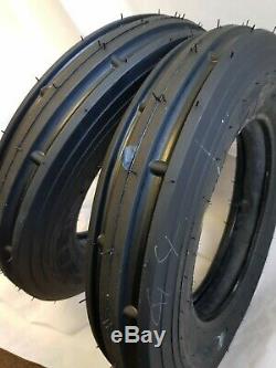 5.50-16, 5.50X16 (2 -TIRES) FORD 6 Ply 3 Rib Tractor Tires withTubes 5.50-16
