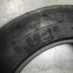 5.50-16 8 Ply Ag Farm Tire F2 3rib 5.50x16 550x16-2Tubes+2 Tires
