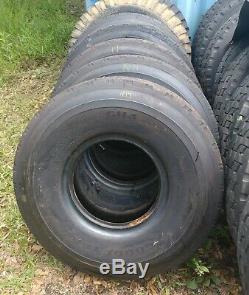 (5) Goodyear G114 10.00R15TR Tube Type Load J 18 Ply HD Trailer Tires 99%
