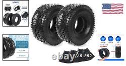 6-Piece Heavy-Duty Lawn Mower Tire Set with Tubes Maximum Load 331 lbs