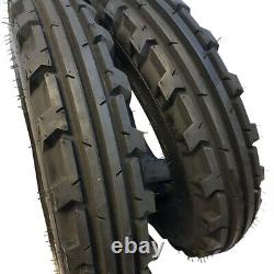7.50-16 (2 TIRES + 2 TUBES) 6 PLY ROAD CREW KNK-30 Farm Tractor 7.50x16