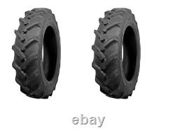 ATF (Two) 6-14 Traction R-1 Lug Tractor Tires & Tubes 6 Ply Rated Compact 4wd