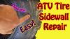 Atv Tire Sidewall Repair U0026 Tube Installation How To Repair An Atv Tire With A Sidewall Puncture