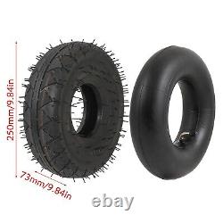Four 4.10/3.50-4 410/350-4 LAWN MOWER TURF Go Kart Tires Tube 4 PLY RATED 4.10 4