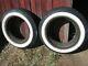GARFIELD TIRES PAIR 550 x 17 4-PLY 2 WIDE WHITE & TUBES VINTAGE ANTIQUE RATROD