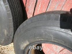 GARFIELD TIRES PAIR 600 x 16 4-PLY 2 WIDE WHITE & TUBES VINTAGE ANTIQUE RATROD
