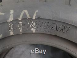 Genuine Denman 7.00-15 Tube Type 12-ply Tire Assembly, Blackwall