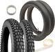 HF307 Front & Rear Tire Kit 4.00-18 & 3.25-19 with Tubes & Rim Tape