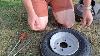 How To Fit A Inner Tube And 4 80 4 00 8 Tyre Tire Into A Trailer Wheel Rim By Hand Full Video