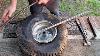 How To Install A Inner Tube With Hand Tools Riding Lawn Mower Wheel