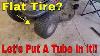 How To Put A Tube In A Lawn Mower Tire