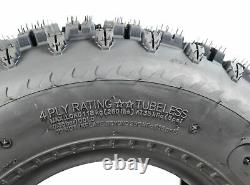 MASSFX MK 20x10-9 Rear ATV Tires 4Ply 2 Pack with 20x10-9 TR-6 Inner Tube 2 Pack