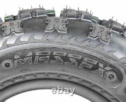 MASSFX MK 21x7-10 Rear ATV Tires 4Ply 2 Pack with 21x7-10 TR-6 Inner Tube 2 Pack