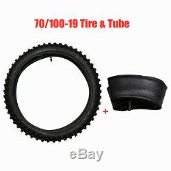 Motorcycle Tire + Heavy Duty Tube 2.25-2.50x19 70/100-19 4 Ply Motocross 19 Inch
