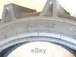 New 8.3-22 BKT TR171 Extra Deep Lug Rice & Cane Tractor Tire 8 ply WITH Tube