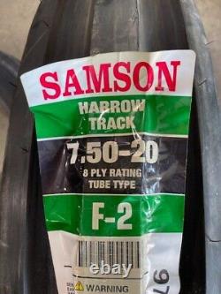 New Tire & Tube 7.50 20 Samson 3 rib F-2 8 ply TT Planter 7.50x20 75020