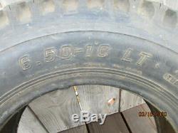 Old NOS B. F. Goodrich 6.50x16 light truck tire, tube type, 6-ply rating, highway