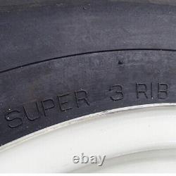 One 600x16 600-16 6.00-16 Tractor Tire 3 Rib 12 Ply with Rim & Tube Thorn Resist