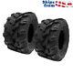 SET OF TWO (2) 18x9.5-8 Tires 4 Ply Lawn Mower Garden Tractor Turf Grip Tread