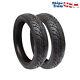 SET OF TWO Tires 100/80-16 Tube Type Fits as Front or Rear Motorcycle Scooter
