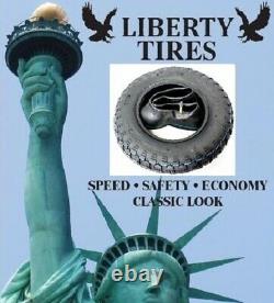 Suzuki Mt50 Liberty 6-ply Dot Front & Rear Tire 3.50-8 & Tr87 Tube Set