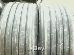 TWO 11Lx16, 11L-16 Rib Implement Wagon 8 ply Tractor Tires with Tubes