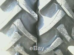 TWO 12.4x24 KUBOTA B6100, M9540, L2850 R 1 8 ply Tube Type Tractor Tires