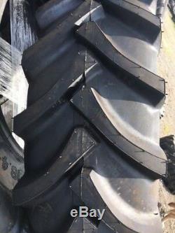 TWO 18.4x38 12 ply Ceat R 1 Tube Type Farm Tractor Tires Fit FORD DEERE