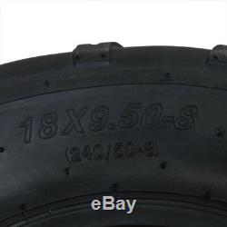 TWO 18x9.50-8 18/950-8 Tubeless Rear Tires 4PLY Lawn Mower Tractor Go Kart ATV