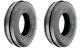 TWO 4.00-19 400x19 F-2 Tri 3 Rib Front Tractor Tires & Tubes Heavy Duty 6ply