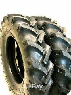 TWO 5-12 R-1 LUG Compact Tractor Tires Heavy Duty 6 Ply 5.00-12 w Tubes K-9