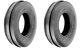 TWO 5.50-16 5.50X16 Tri-Rib 3 Rib Tractor Tires & Tubes Heavy Duty 6ply Rated