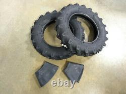 TWO 6.00-16 Starmaxx R-1 Farm Lug Traction Implement Tires and Tubes 6 ply