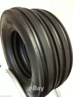 TWO 650-16 8 PLY RATED TRACTOR TIRES F2 3 RIB WithTUBES 65016