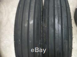 TWO 670-15, 670x15 Rib Implement Disc, Do-All, Wagon 6 ply Tube Type Tractor Tires