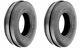 TWO 7.5L-15 Tri 3-Rib Front Farm Tractor Tires & Tubes 6Ply Rated F2 Heavy Duty